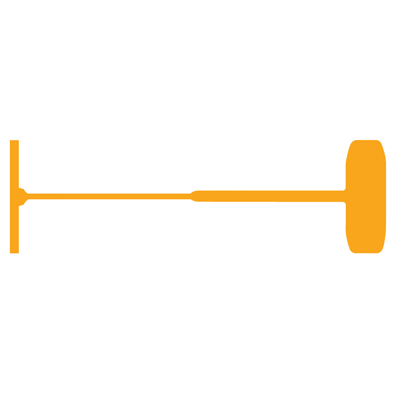 1" Orange Standard Fasteners - TAGS-43026